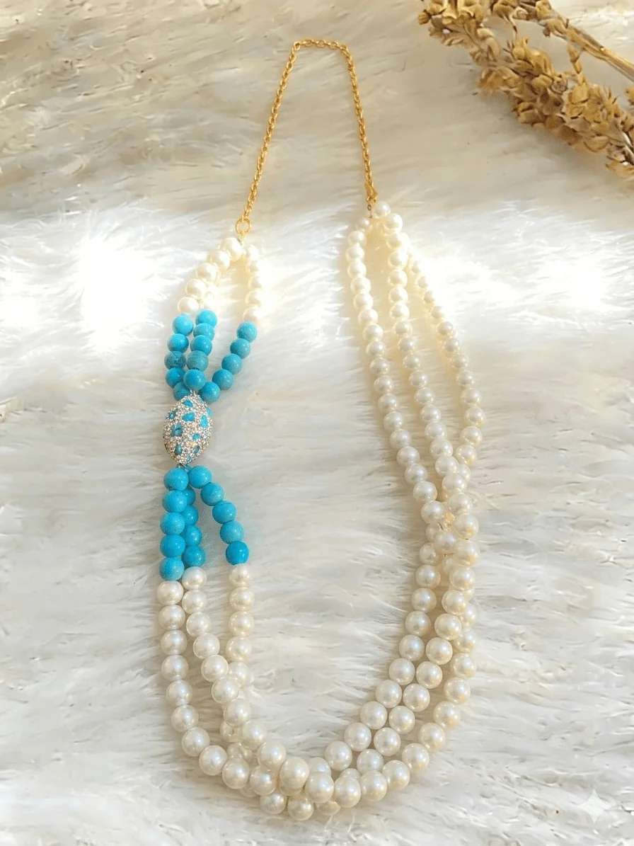 Sola Necklace - Pearl Stones