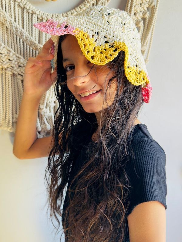 Sun Handmade Kids Chapeau - Wicker - Image 3