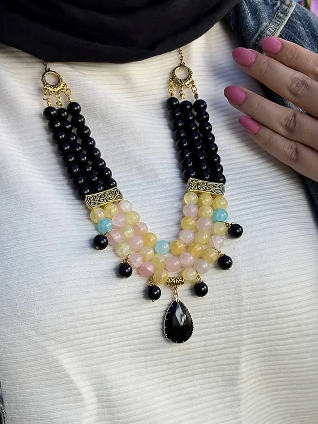 Susan Luxury Necklace - Agate Stones - Image 2