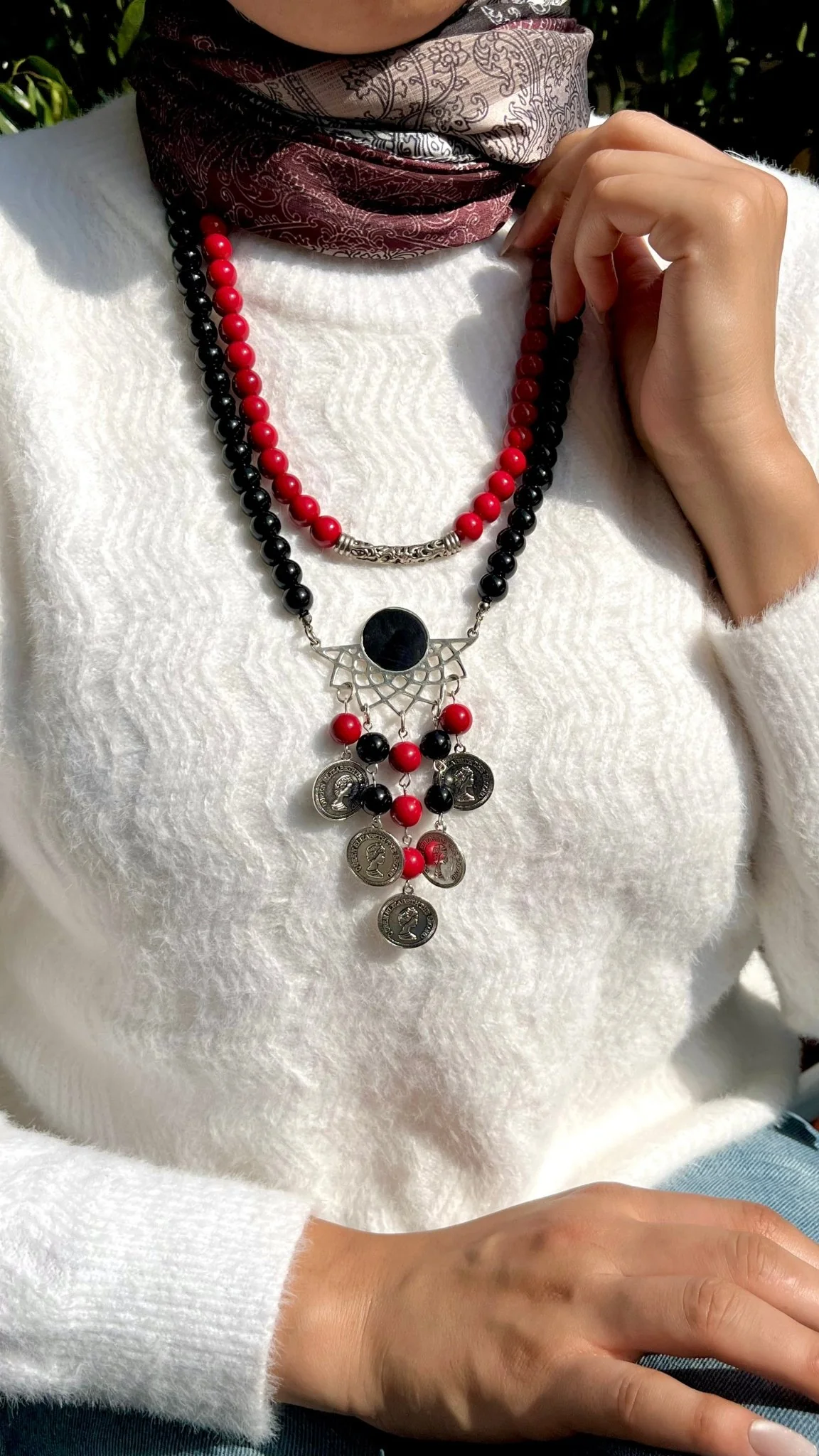 Tabarak Necklace - Agate Stones