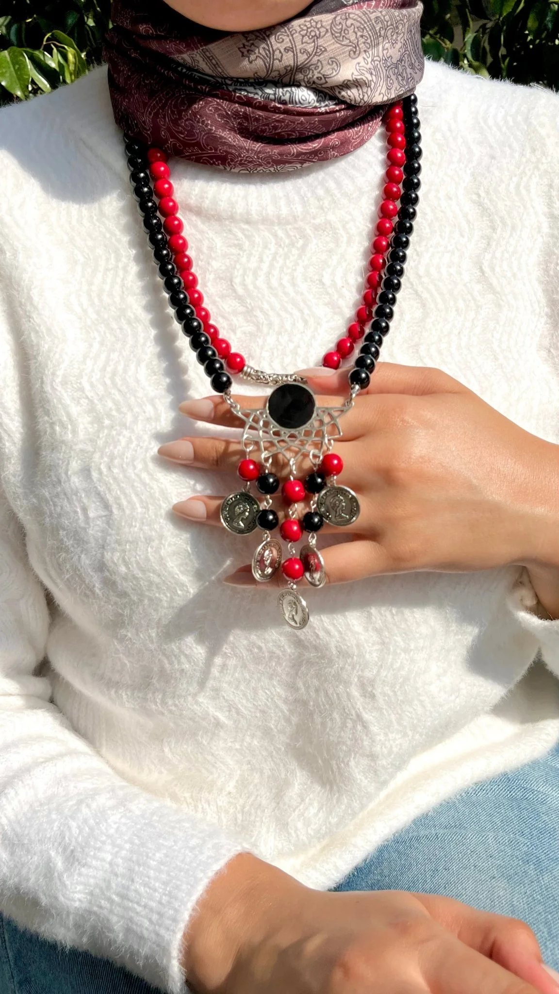 Tabarak Necklace - Agate Stones - Image 2