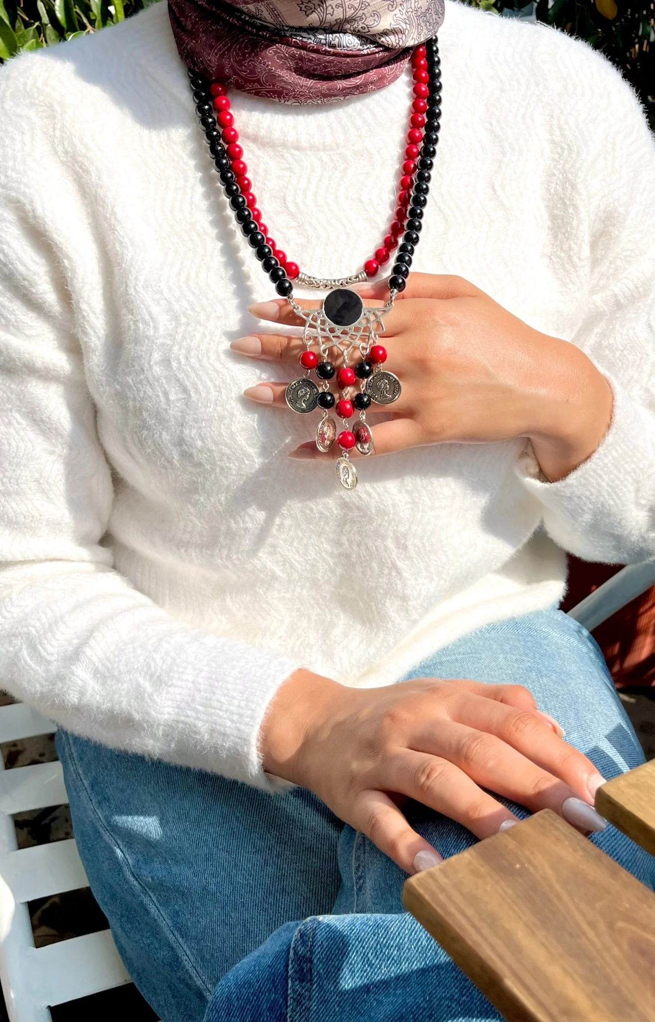 Tabarak Necklace - Agate Stones - Image 3