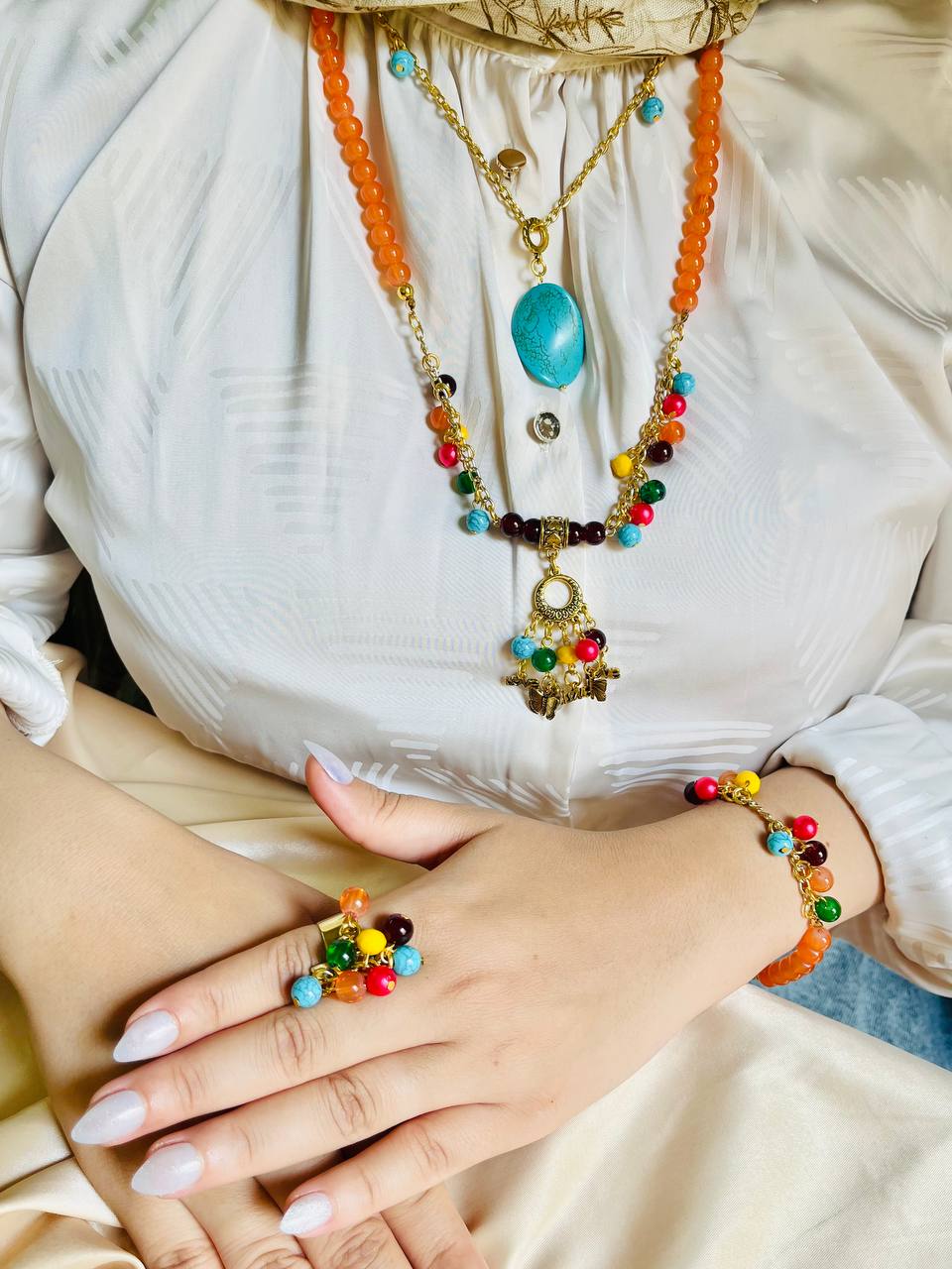 Tala Elegant Set - Colorfull Stones - Image 2