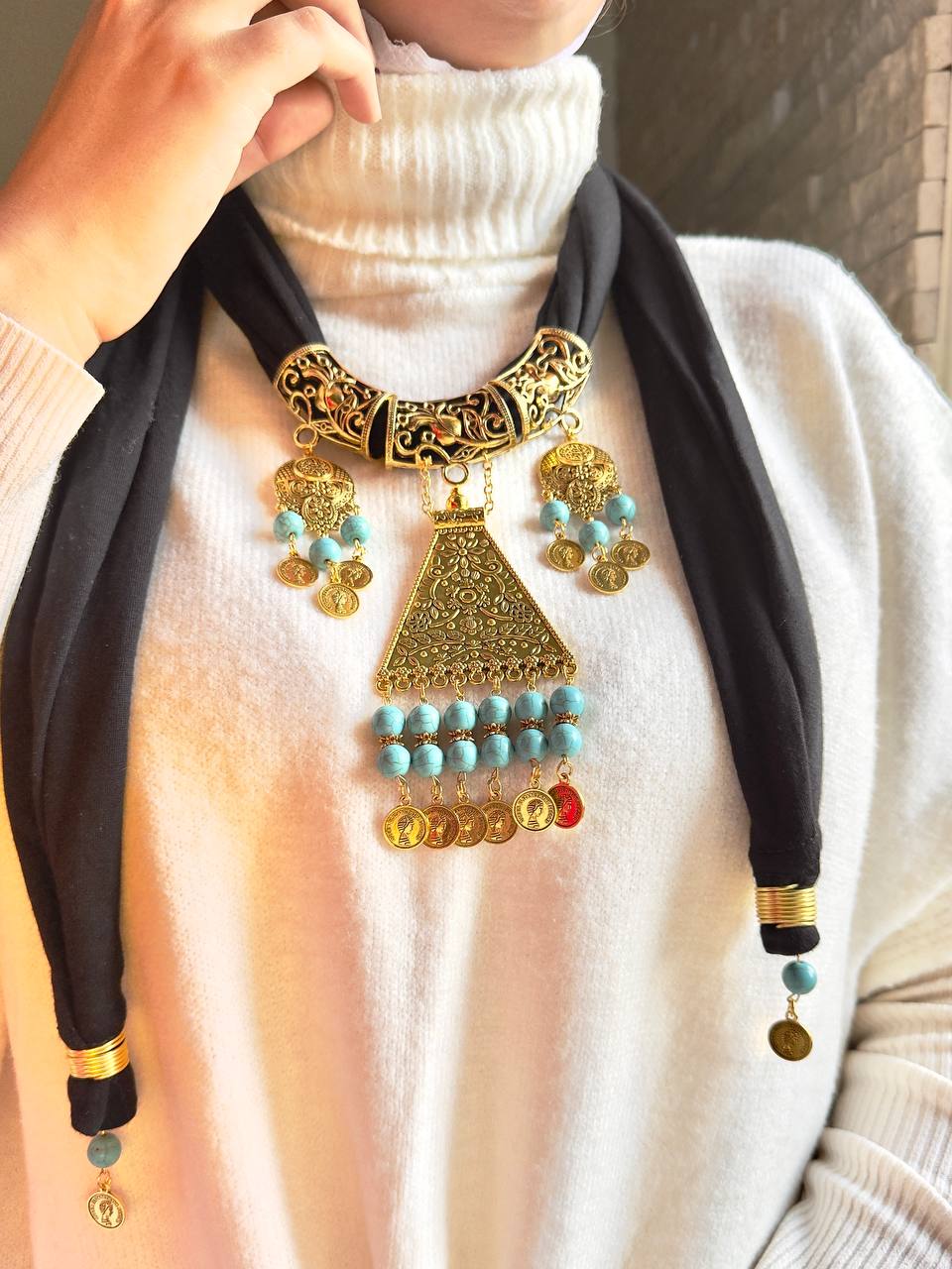 Tali Necklace Scarf - Cotton