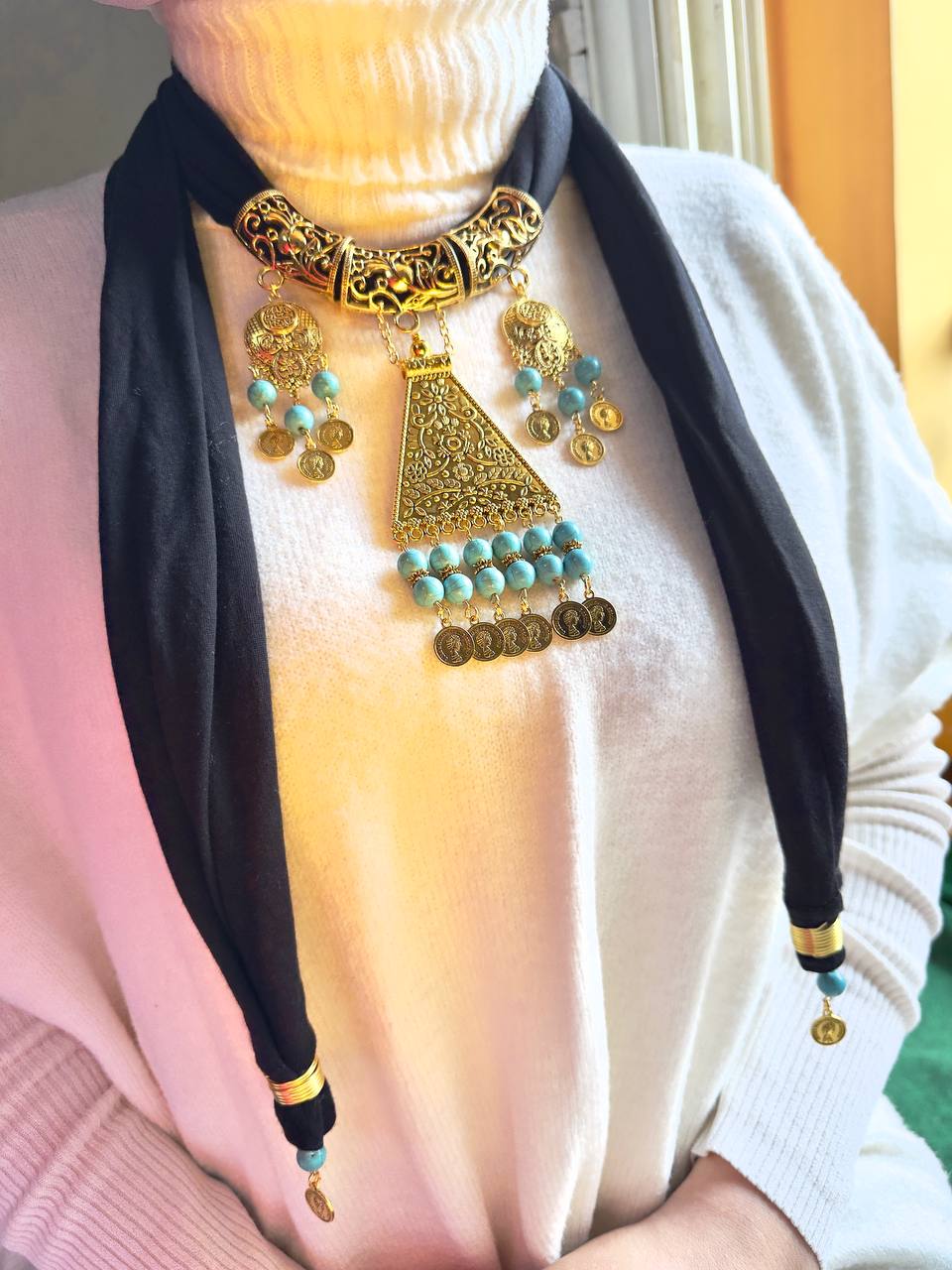 Tali Necklace Scarf - Cotton - Image 6