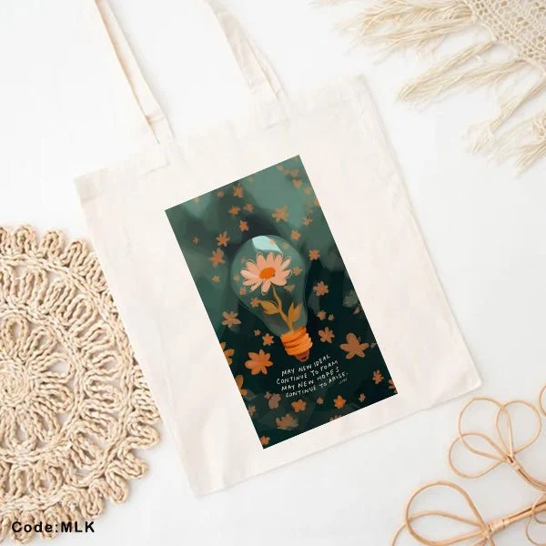 Lamp Tote Bag - Linen - Image 2