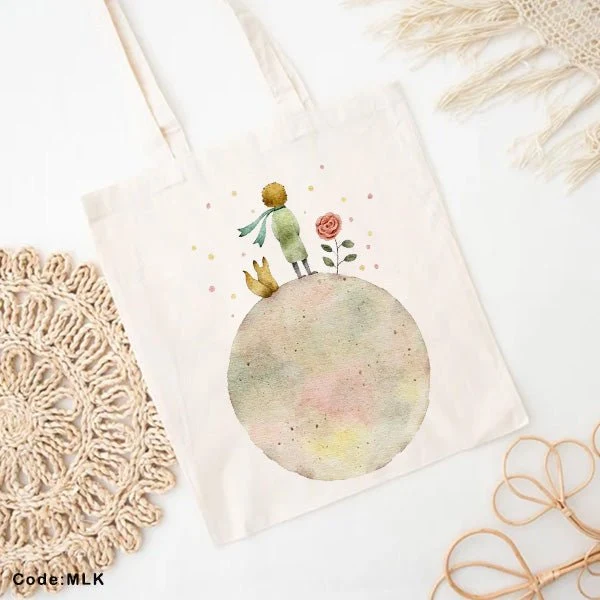 Girl Tote Bag - Linen - Image 2
