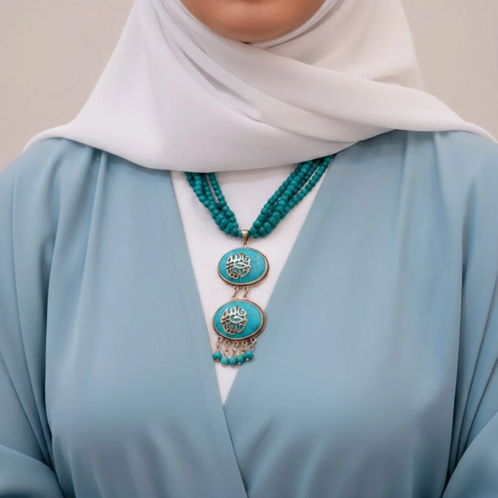 Khayr Hafeza Turquoise Necklace