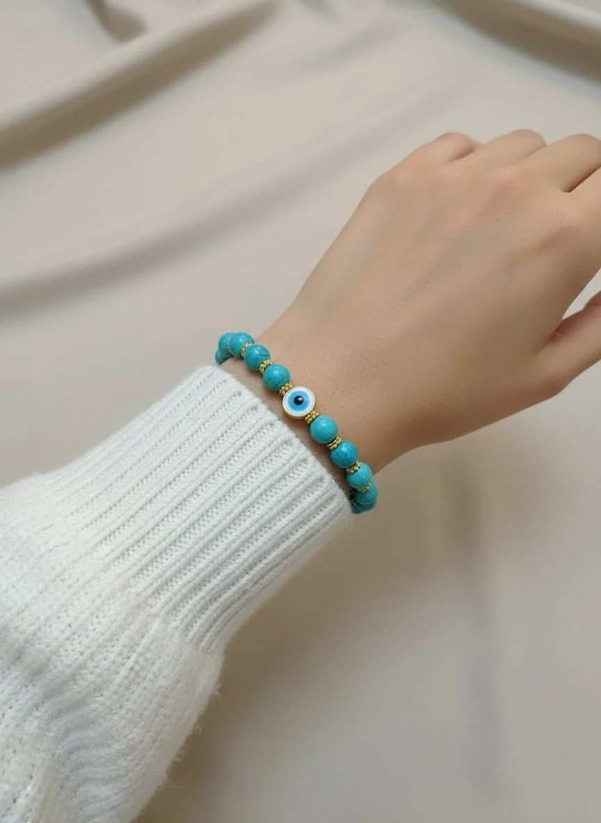 Turquoise Eye Bracelet - Image 2