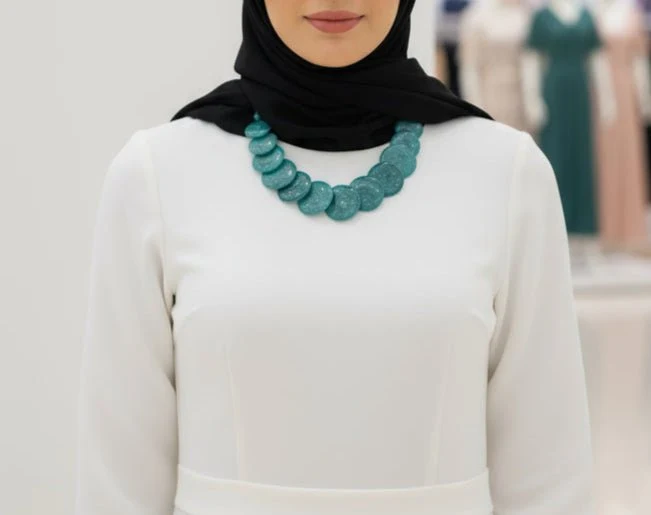 Turquoise Short Necklace - Image 2