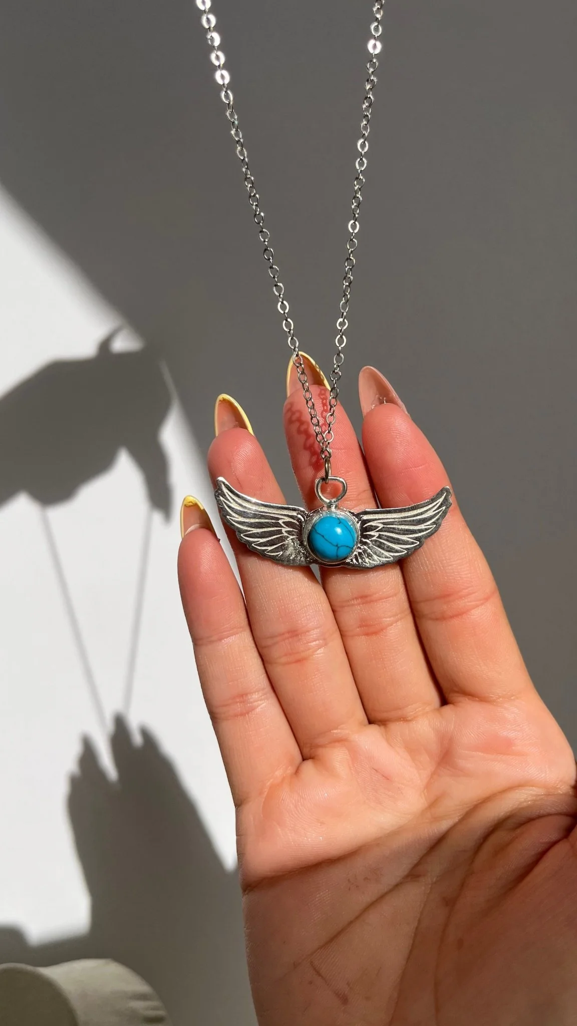 Turquoise Wings Jewelry Set – Silver Plated - Image 15