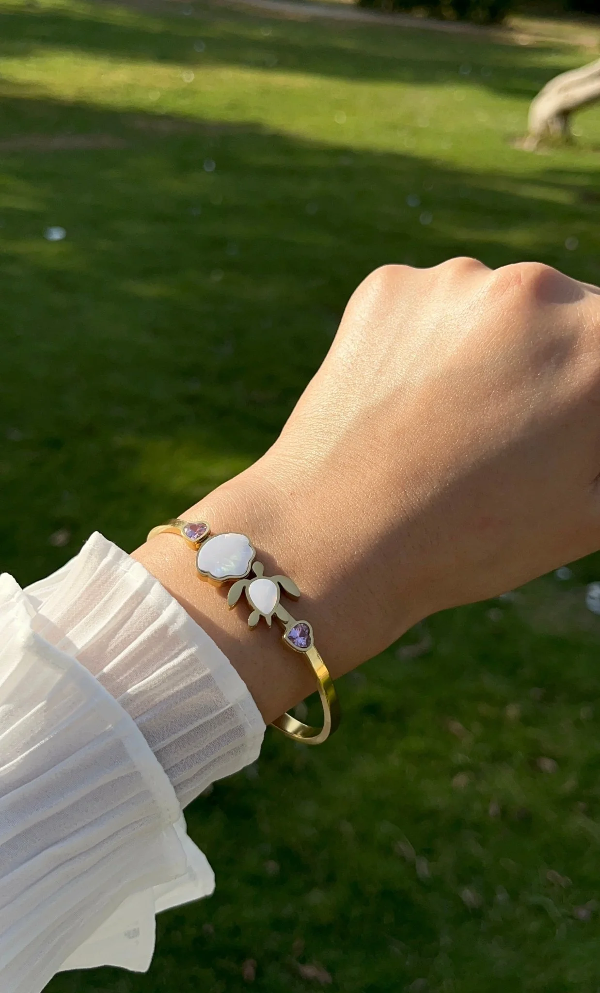 Turtle Bangle - Stainless Steel