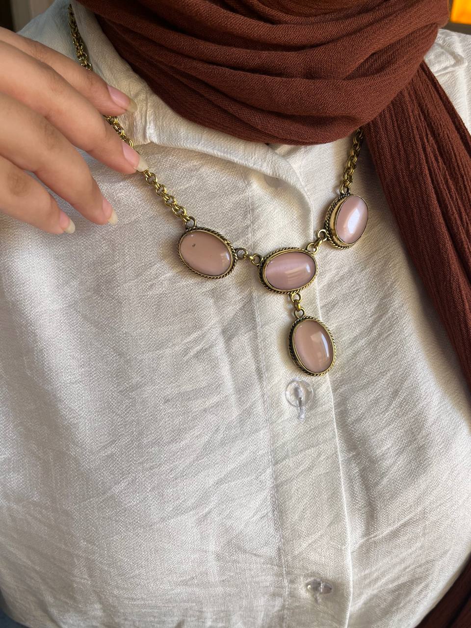 Unique Afnan Necklace - Agate Stone