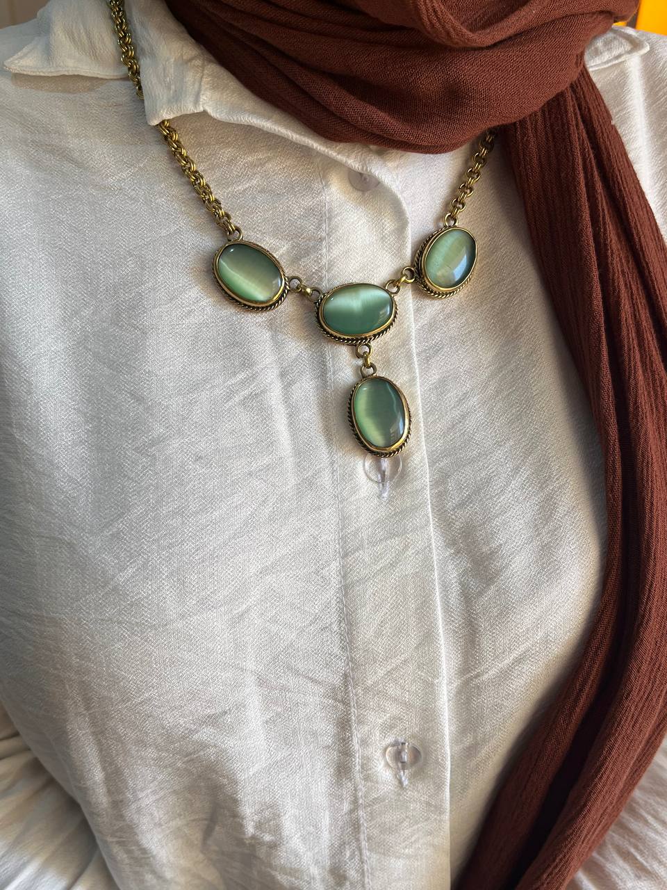 Unique Afnan Necklace - Agate Stone - Image 10