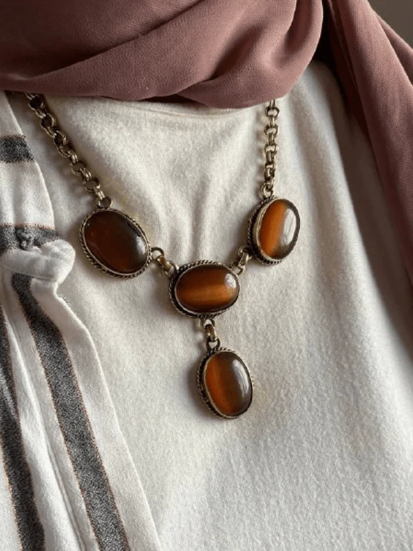 Unique Afnan Necklace - Agate Stone - Image 13
