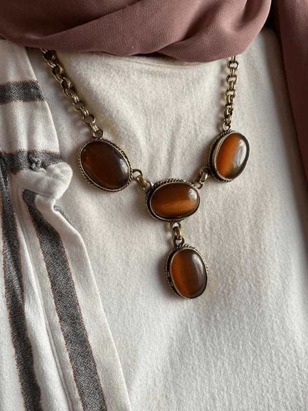 Unique Afnan Necklace - Agate Stone - Image 14
