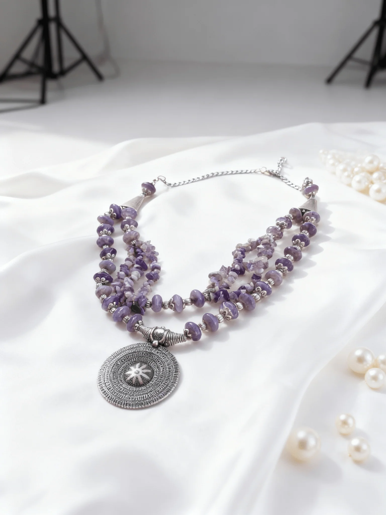 Violet Shinny Necklace - Image 3