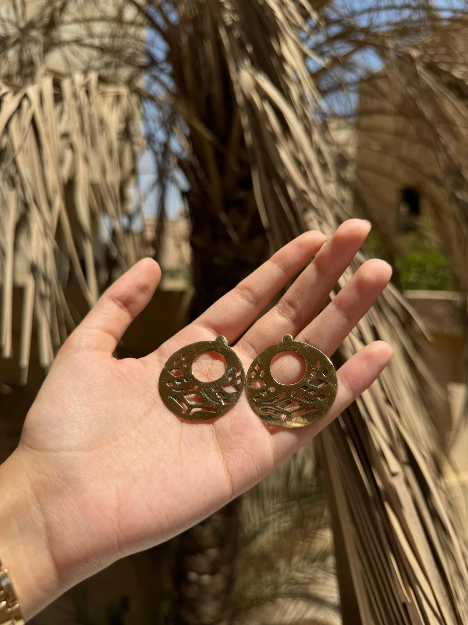Wafa Earings - Copper