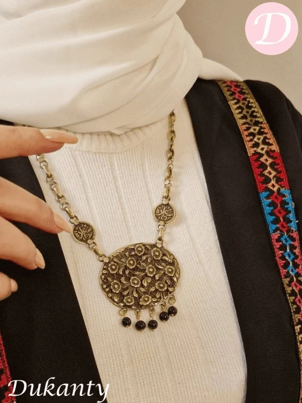 Walaa Necklace - Pure Copper With Agate - Image 2