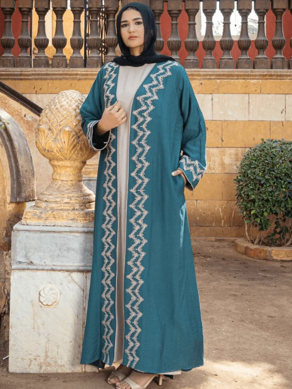 Walaa Simple Cardigan - Linen - Image 6