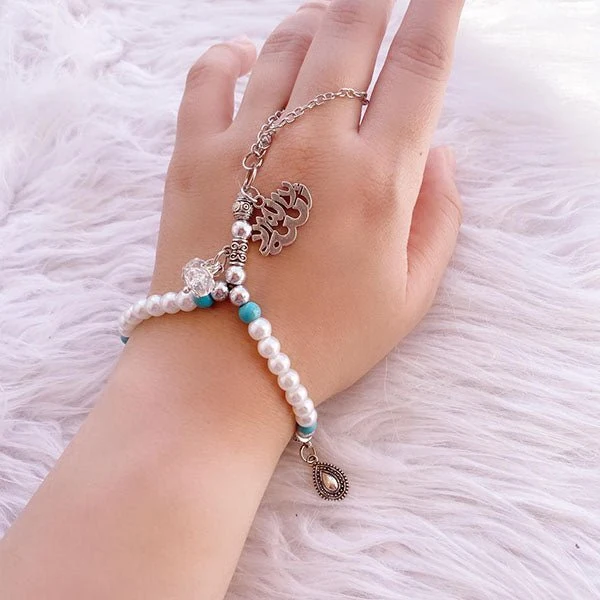 Waten Rosary - Pearl And Turquoise Stones - Image 2