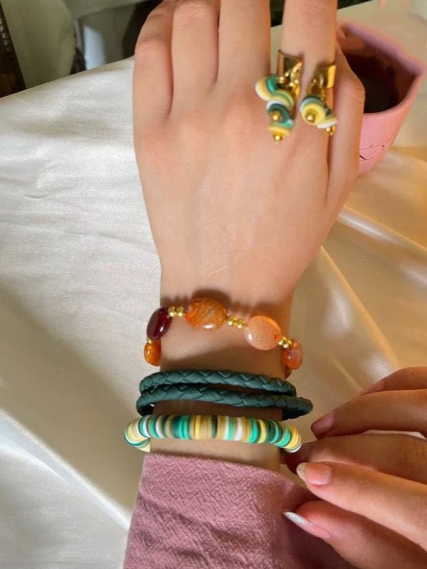 Yara Magnificent Set - Leather And Agate - Image 2