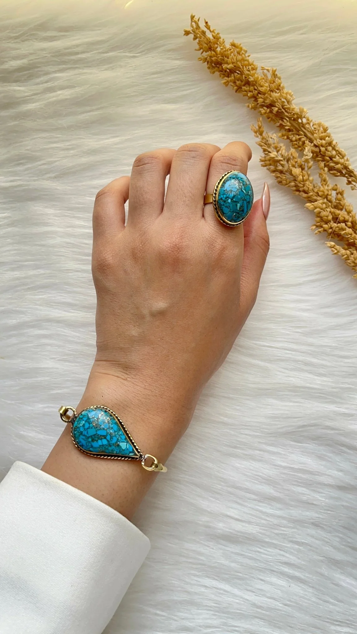 Yara Turquoise Set - Copper Set - Image 3