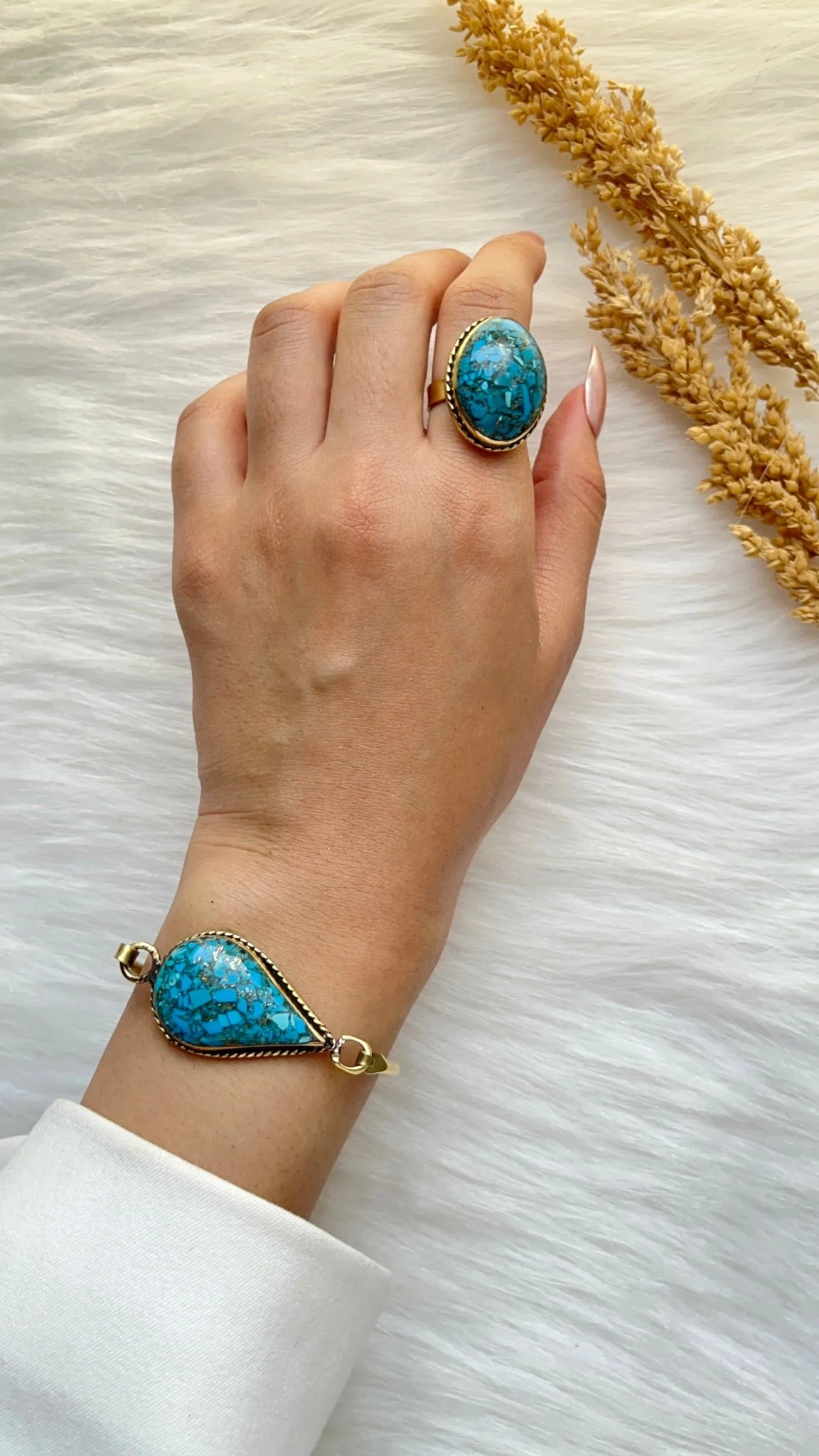 Yara Turquoise Set - Copper Set - Image 4
