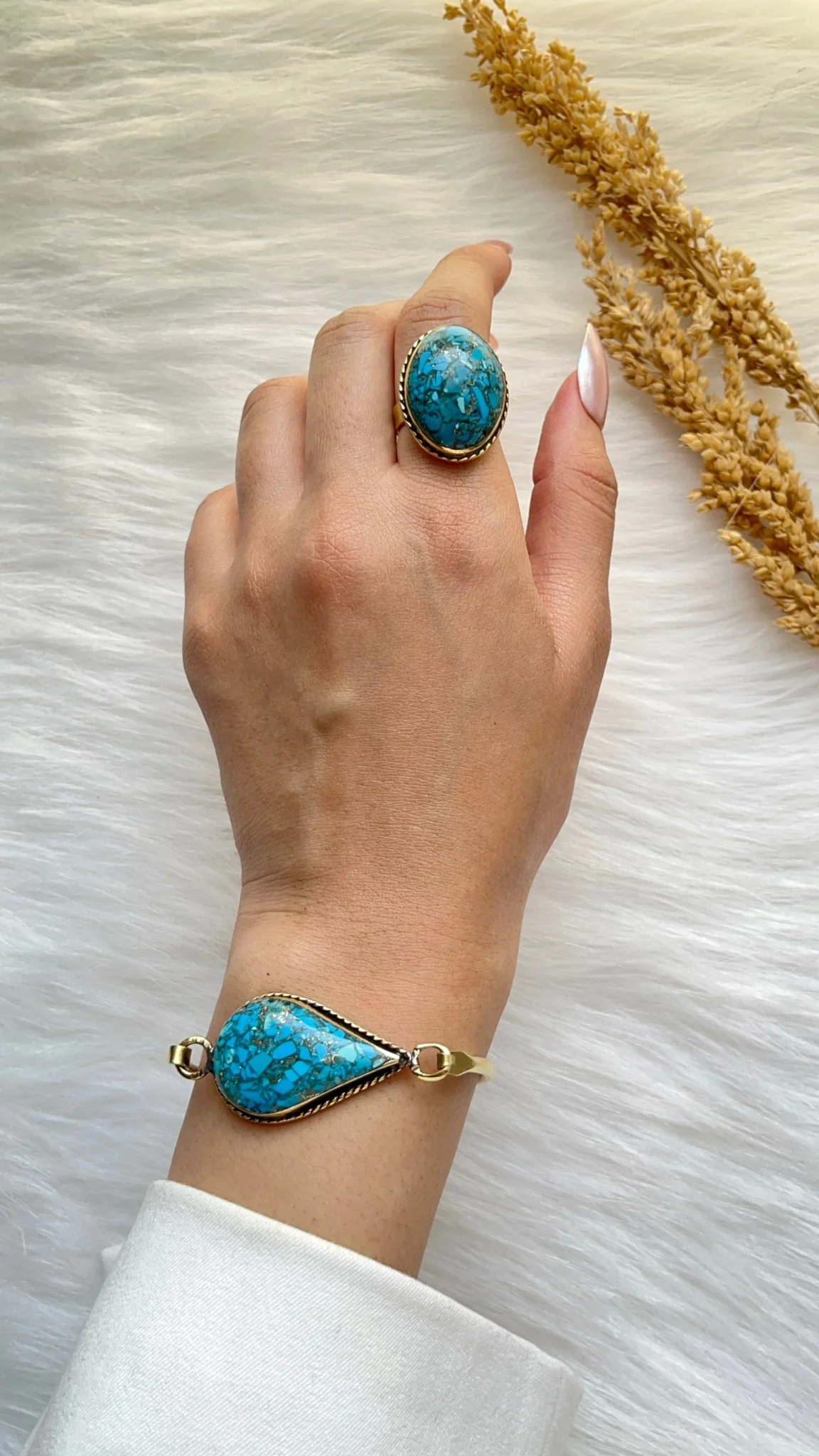 Yara Turquoise Set - Copper Set - Image 5