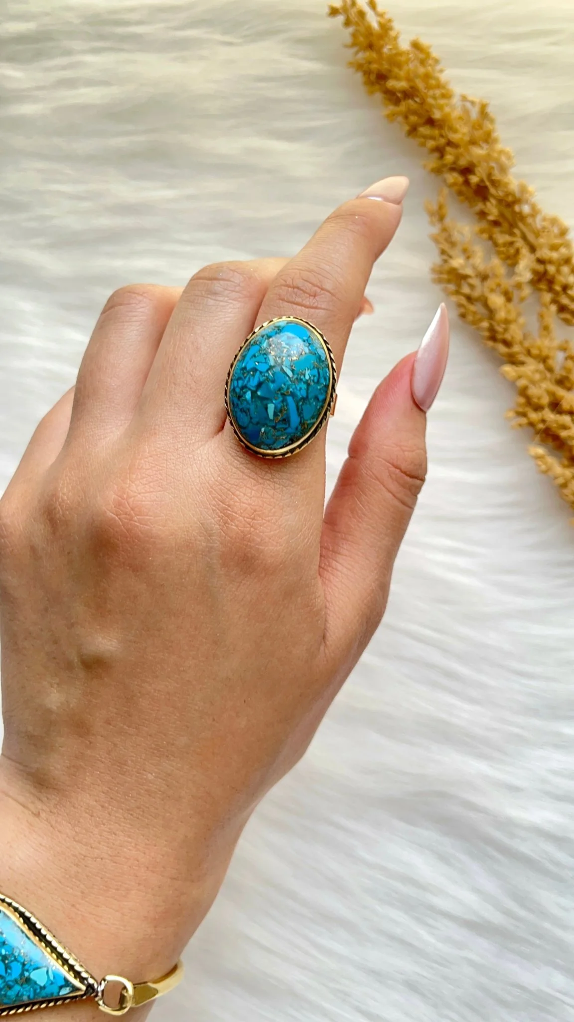 Yara Turquoise Set - Copper Set - Image 7