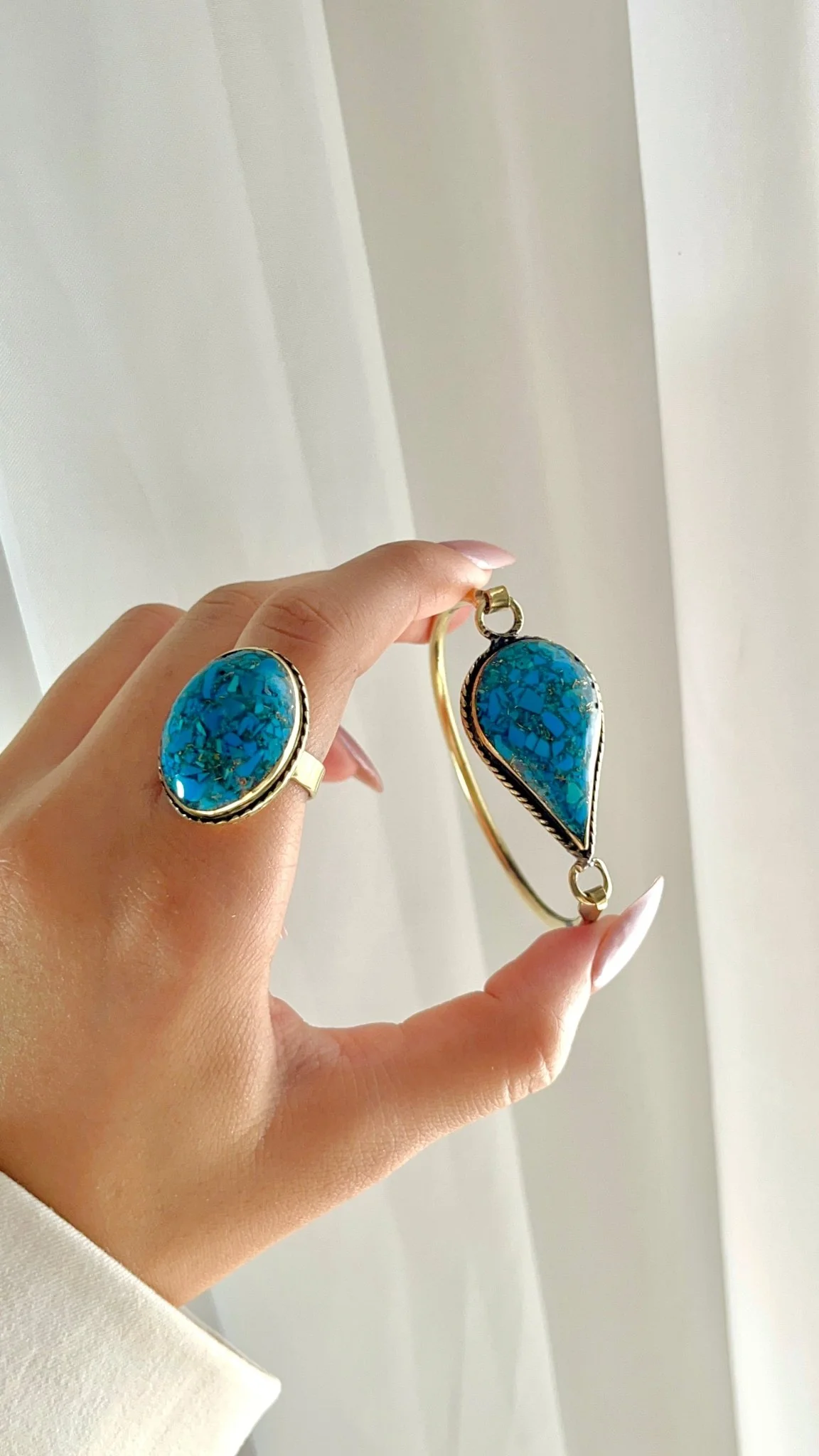 Yara Turquoise Set - Copper Set - Image 8
