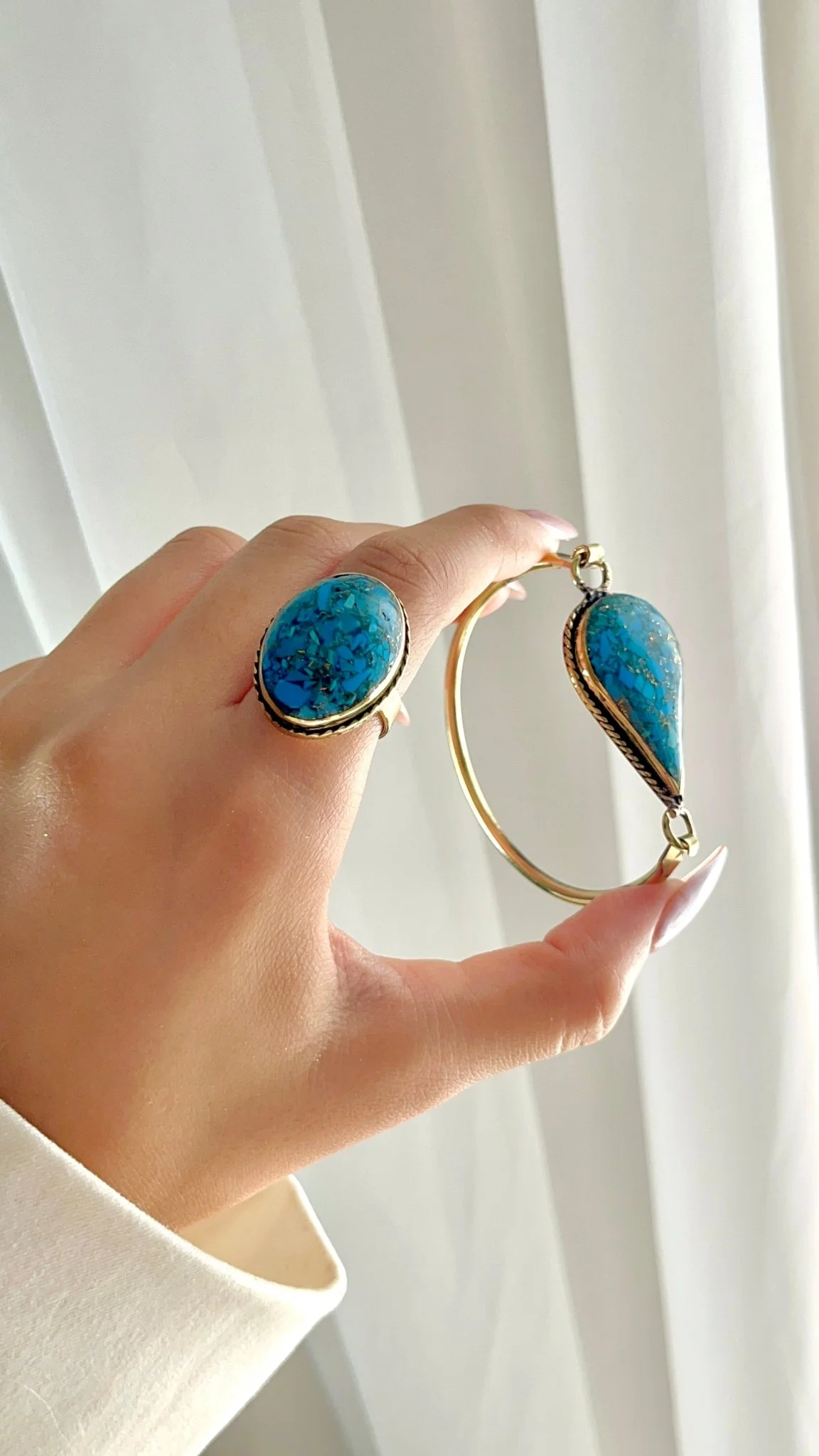 Yara Turquoise Set - Copper Set - Image 9