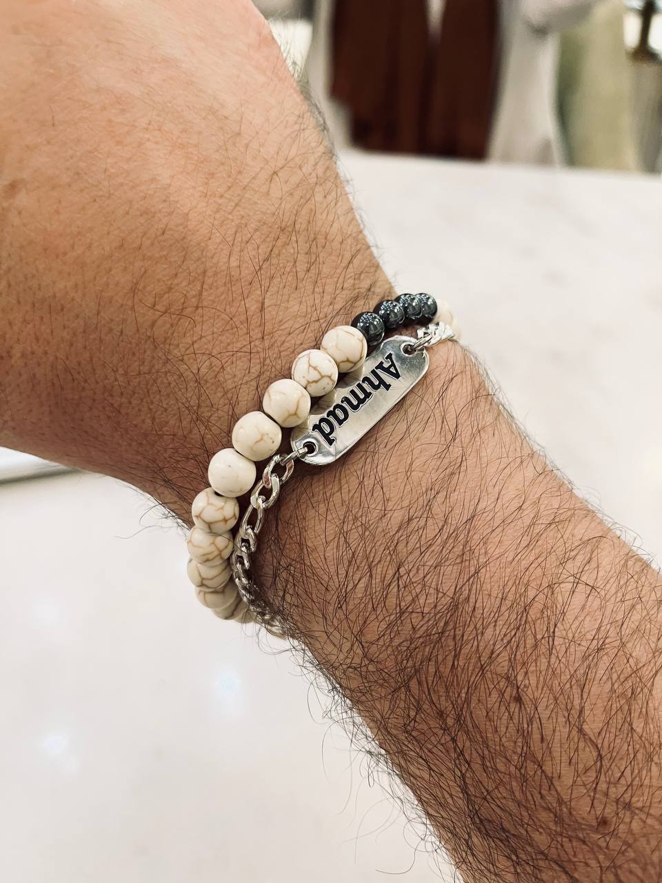 Customized Ahmed  Set - Agate Bracelets - Image 3