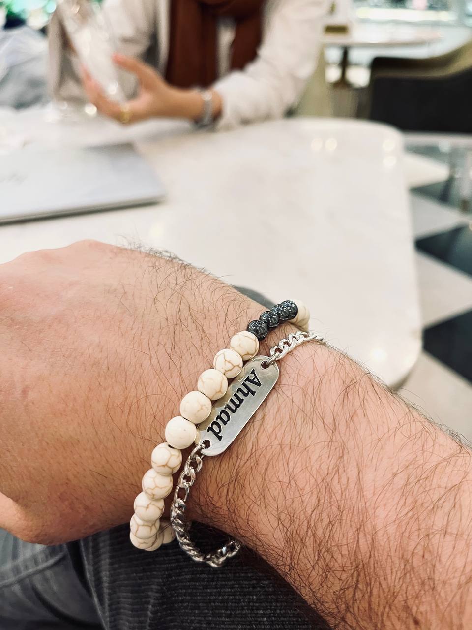 Customized Ahmed  Set - Agate Bracelets - Image 5