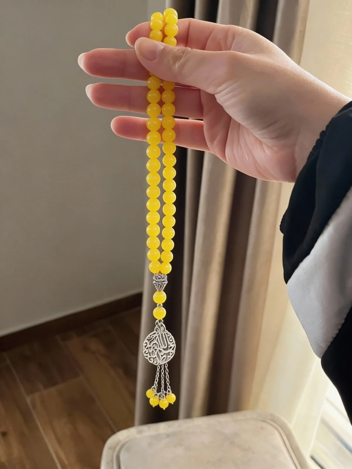 Yellow Rosary - Agate Stones - Image 2