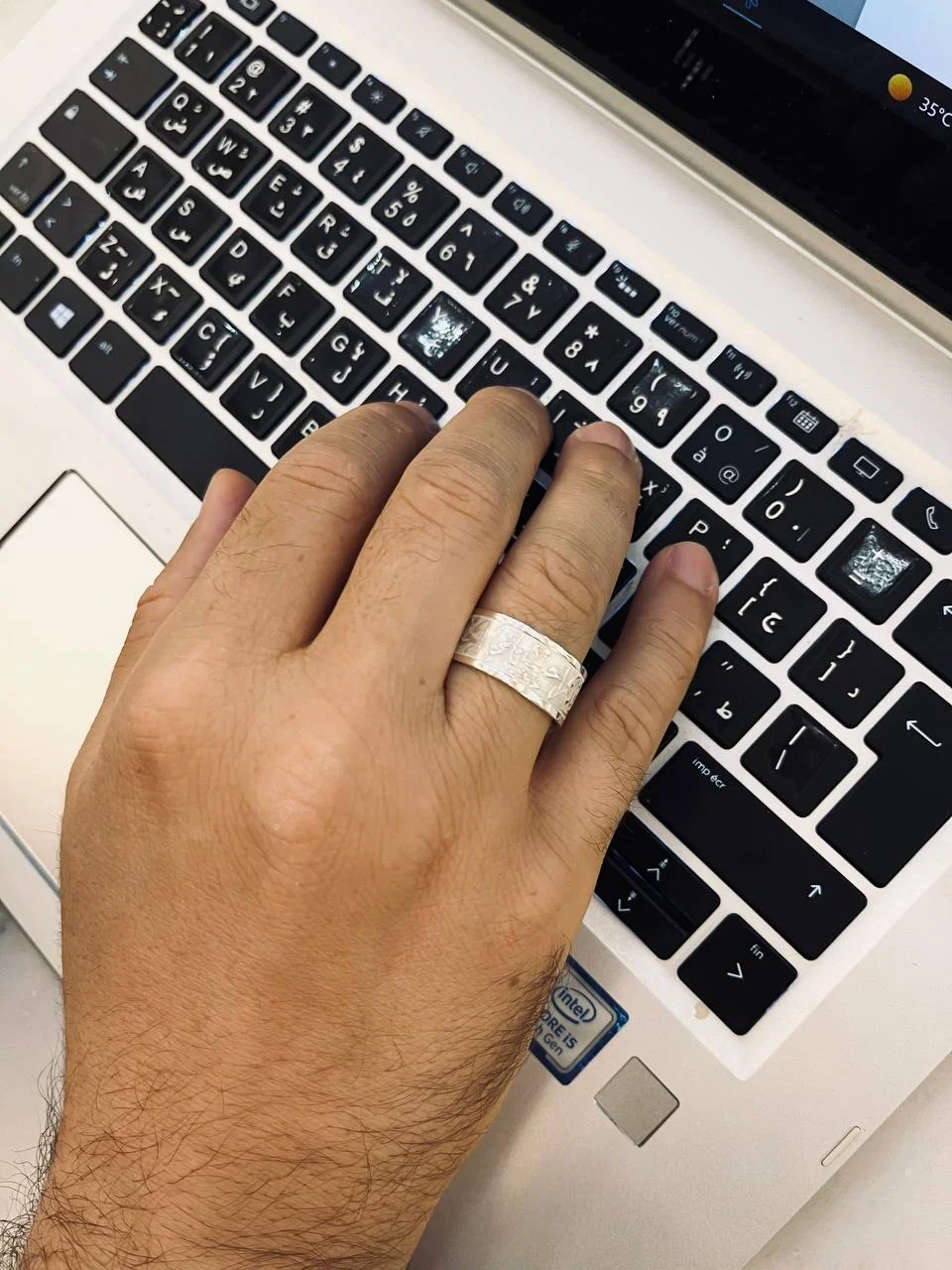 Yousef Elegant Ring - Silver And Gold Plated - Image 5