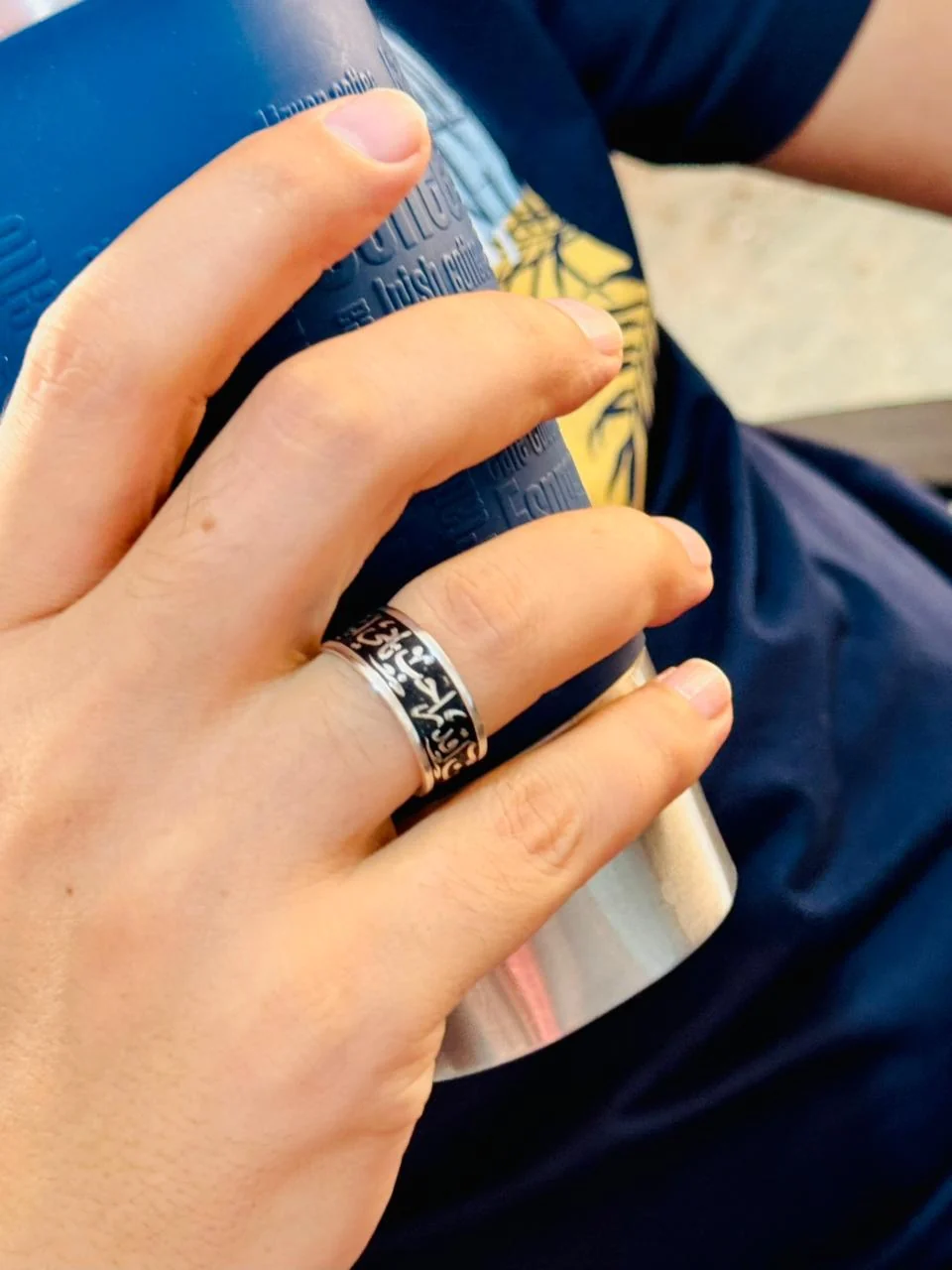 Yousef Elegant Ring - Silver And Gold Plated - Image 7