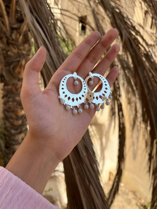 Zahra Earings - Silver Plated