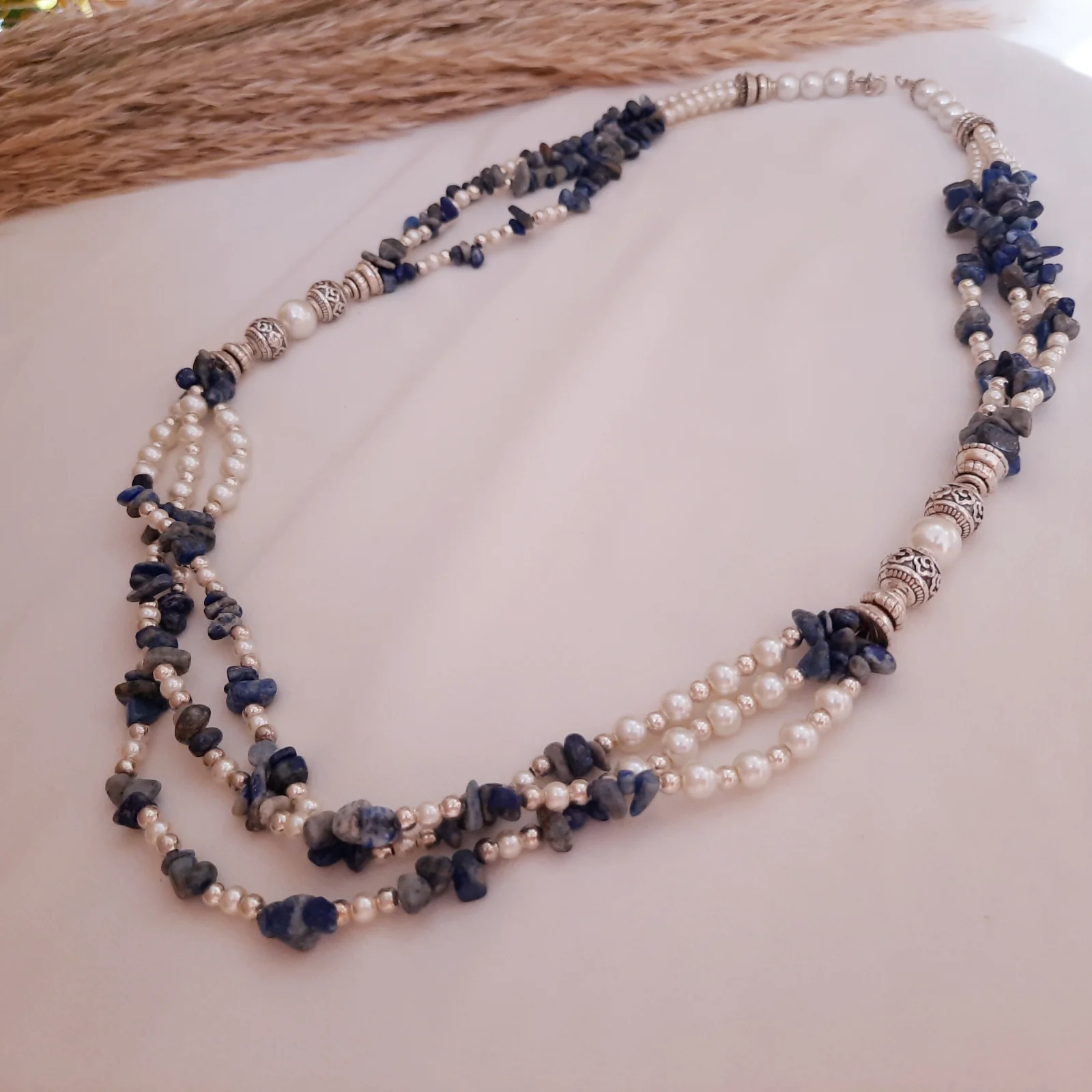 Zeina Necklace - Seashell and Pearl Stones - Image 8