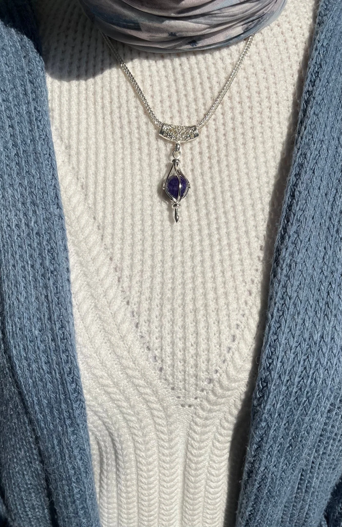"Zumurd" Necklace - Silver Plated - Image 5